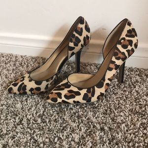 BCBG cheetah heels